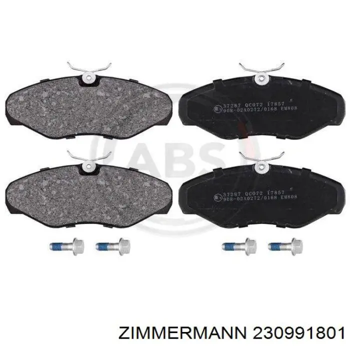 Передні тормозні колодки 230991801 Zimmermann