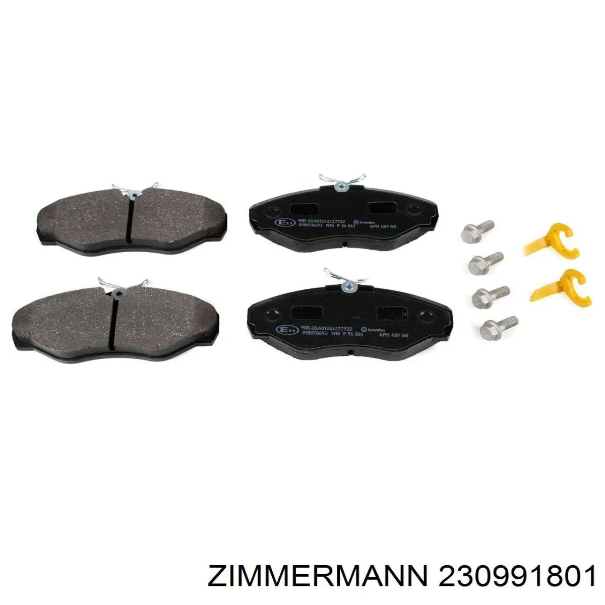 Гальмівні колодки Zimmermann 230991801 ціна, від 32.33 USD