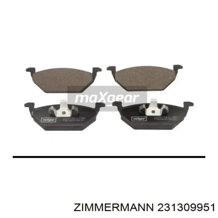 Гальмівні колодки Zimmermann 231309951 ціна, від 25.33 USD