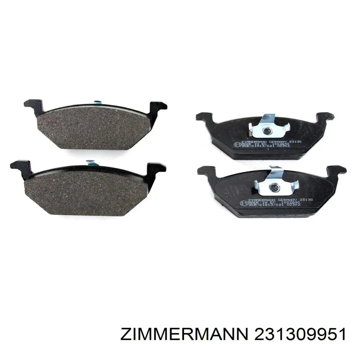 Передні тормозні колодки 231309951 Zimmermann
