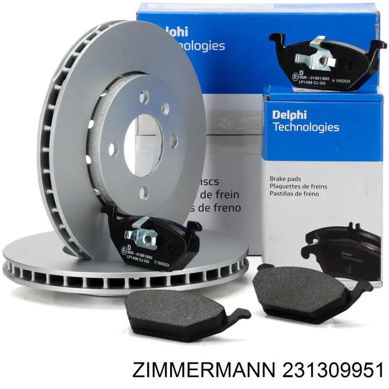 Купити 231309951 Zimmermann Колодки гальмівні передні, дискові