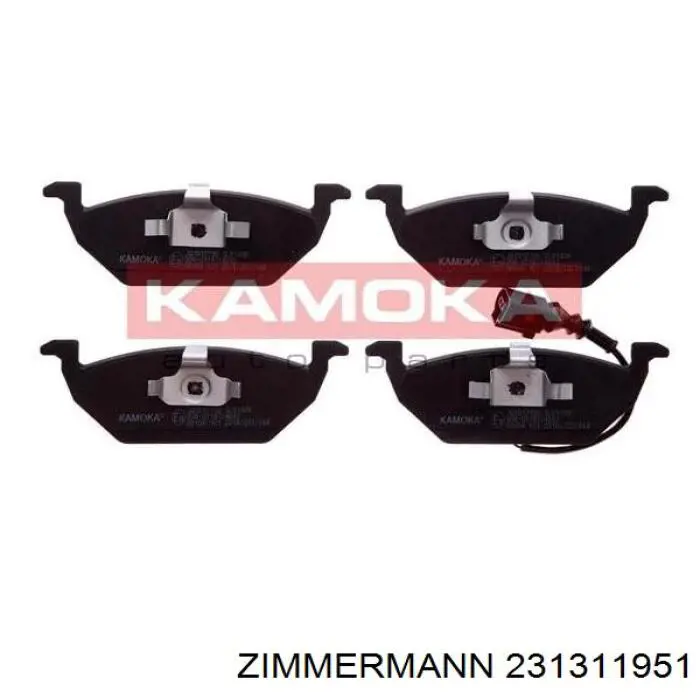 231311951 Zimmermann колодки гальмівні передні, дискові