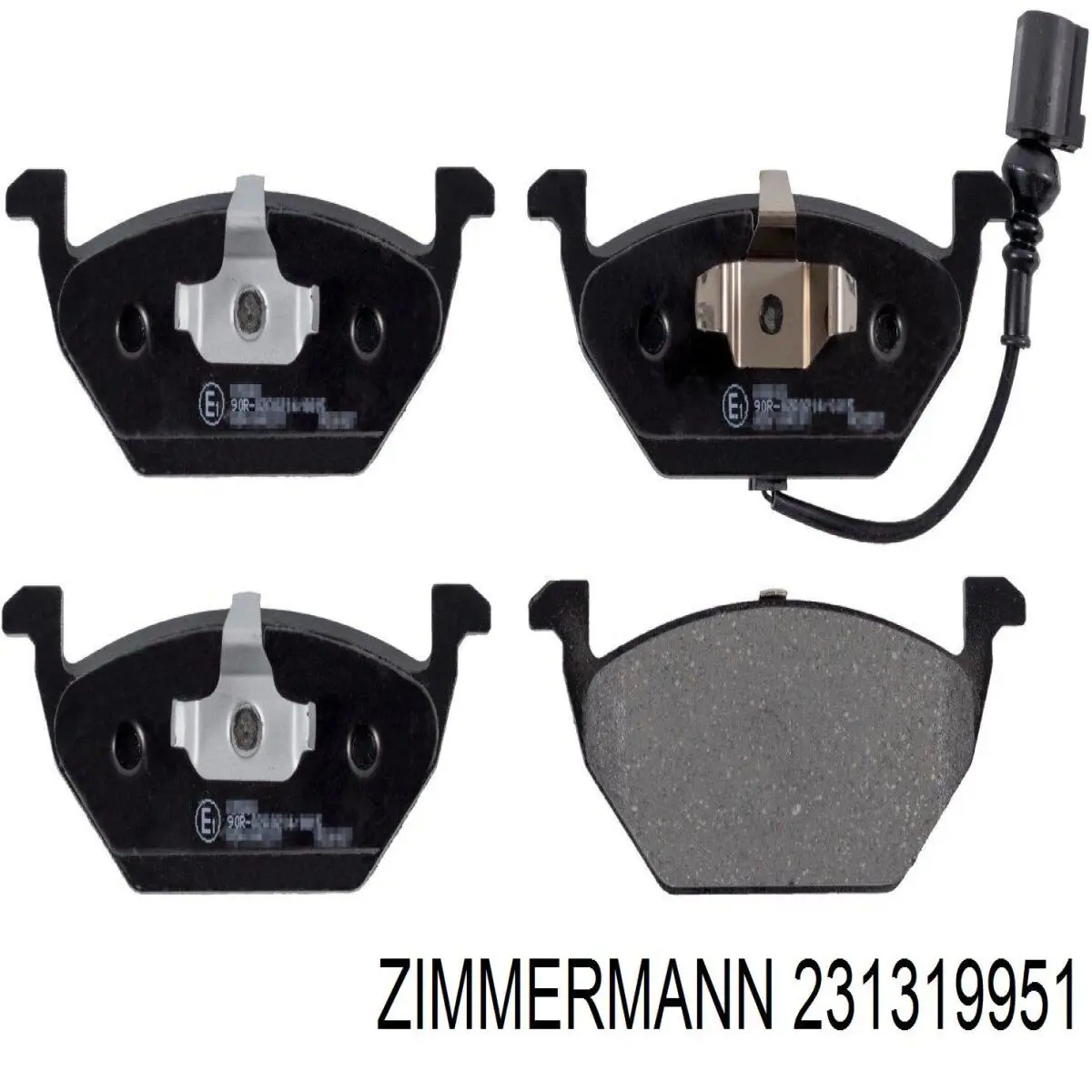 Гальмівні колодки Zimmermann 231319951 ціна, від 19.00 USD