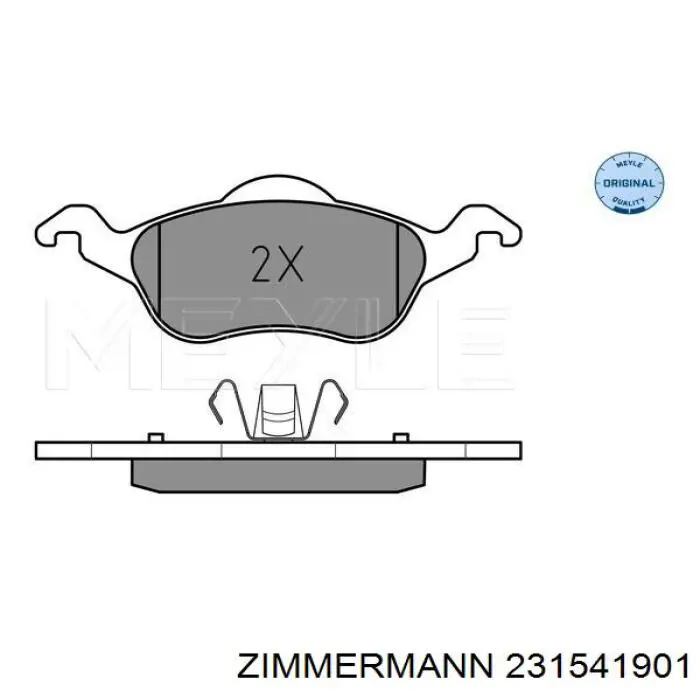 Купити 231541901 Zimmermann Колодки гальмівні передні, дискові