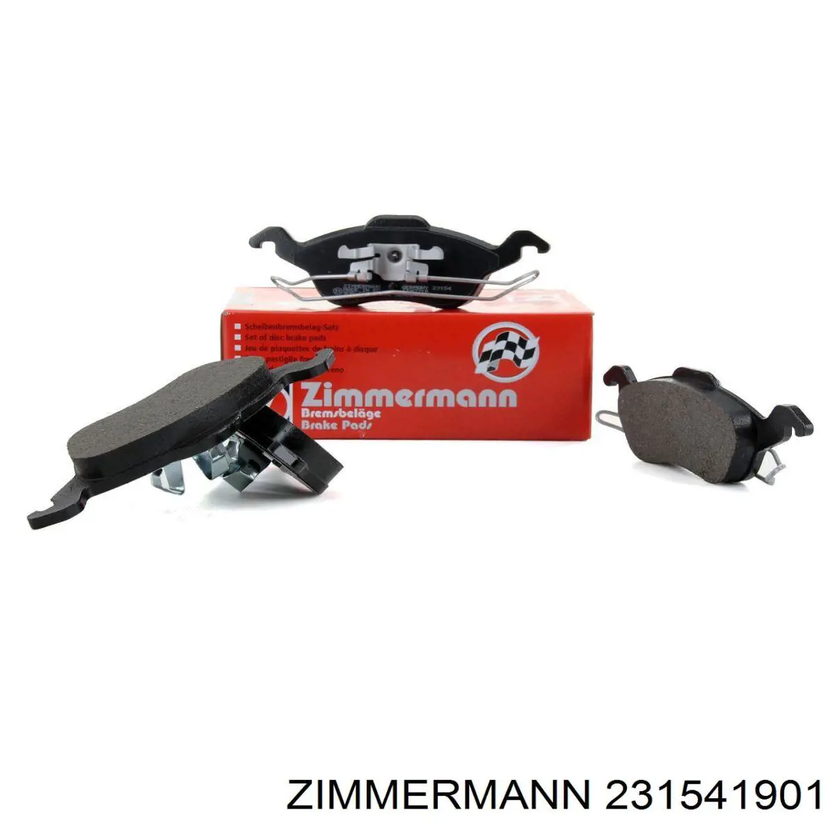 231541901 Zimmermann колодки гальмівні передні, дискові