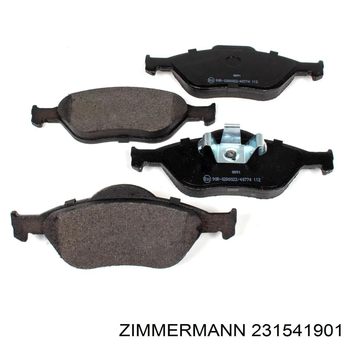 Передні тормозні колодки 231541901 Zimmermann