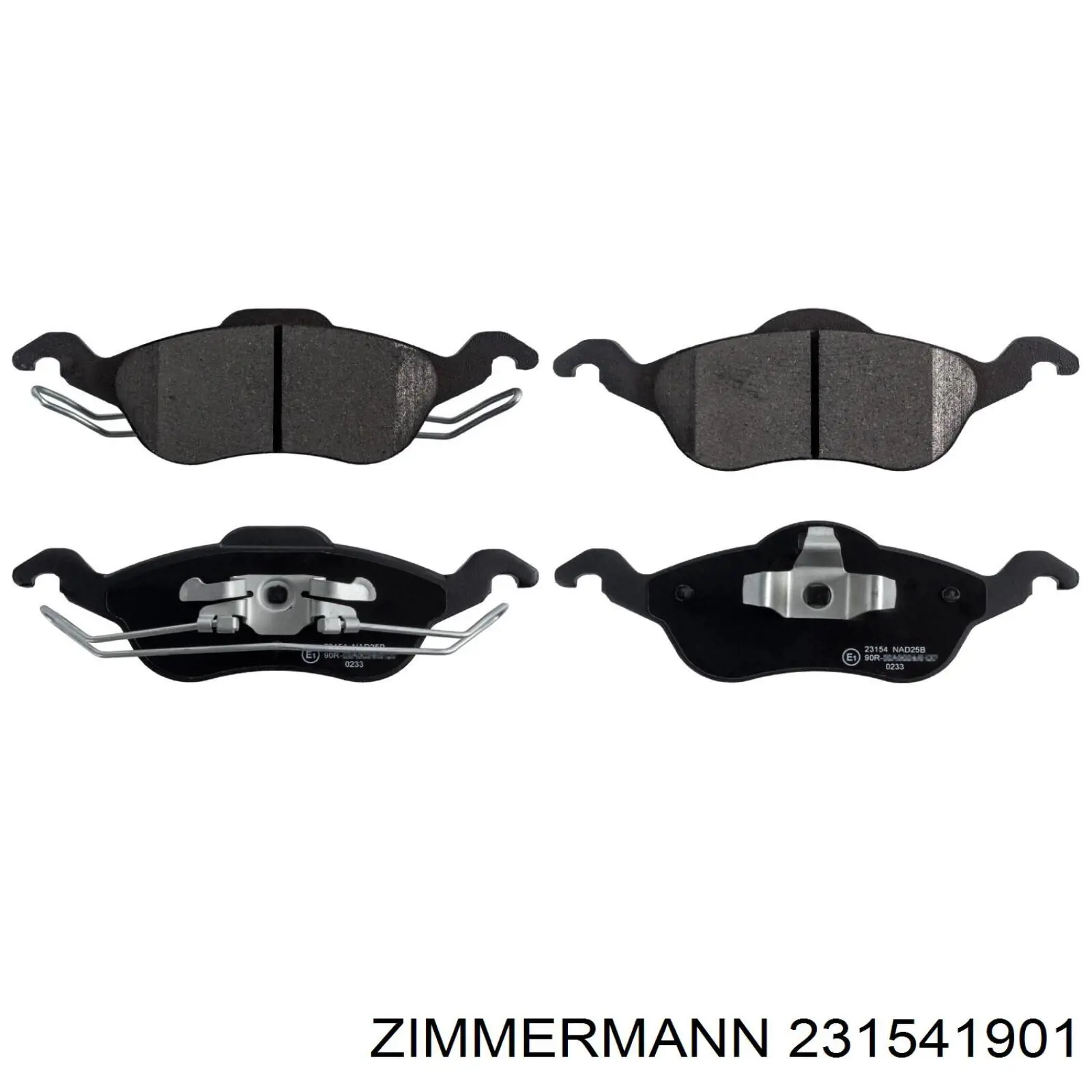 Гальмівні колодки Zimmermann 231541901 ціна, від 17.38 USD