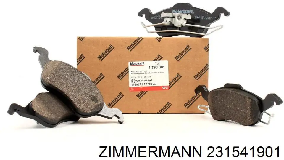 Купити 231541901 Zimmermann Колодки гальмівні передні, дискові