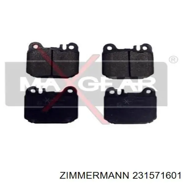 231571601 Zimmermann Колодки гальмівні задні, дискові
