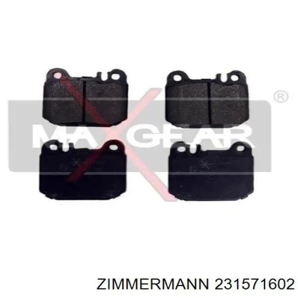 Задні дискові колодки Zimmermann 231571602