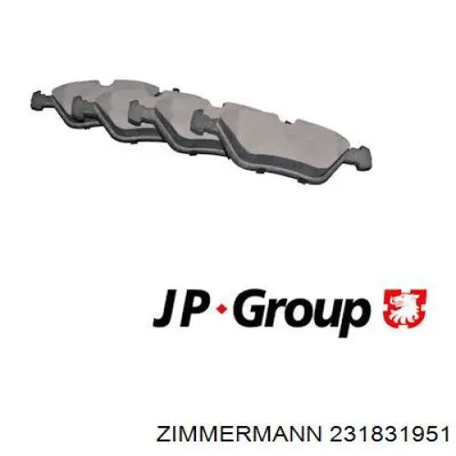 Гальмівні колодки Zimmermann 231831951 ціна, від 24.00 USD