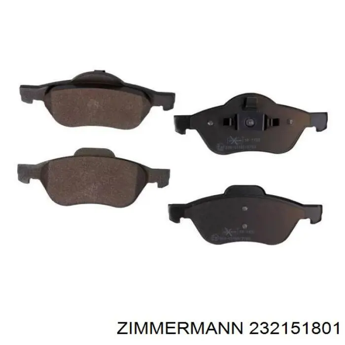 Купити 232151801 Zimmermann Колодки гальмівні передні, дискові