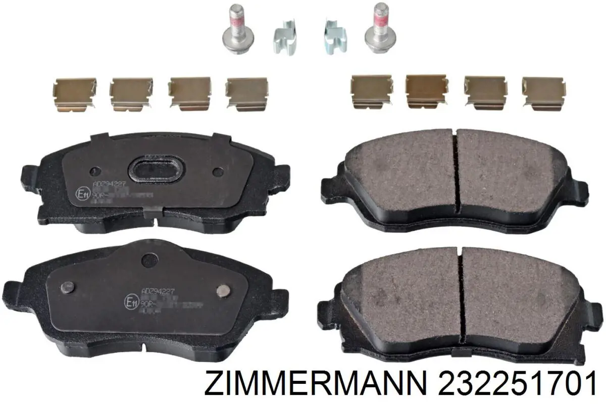 232251701 Zimmermann колодки гальмівні передні, дискові