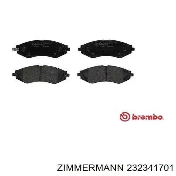 Купити 232341701 Zimmermann Колодки гальмівні передні, дискові