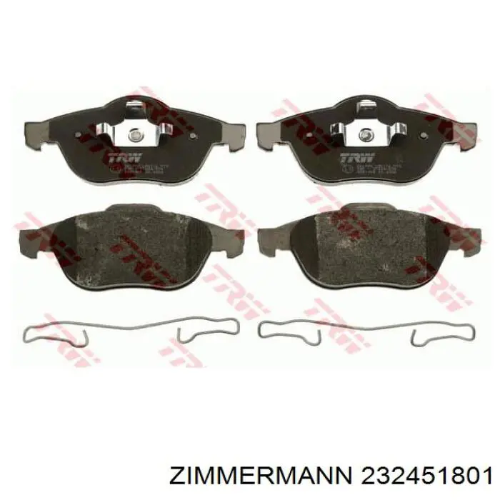 Гальмівні колодки Zimmermann 232451801 ціна, від 16.70 USD