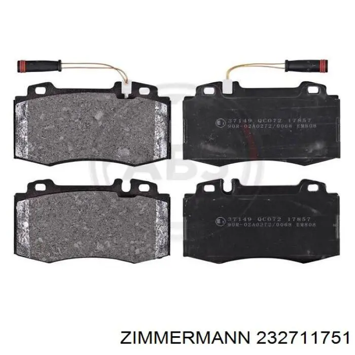 Гальмівні колодки Zimmermann 232711751 ціна, від 39.50 USD