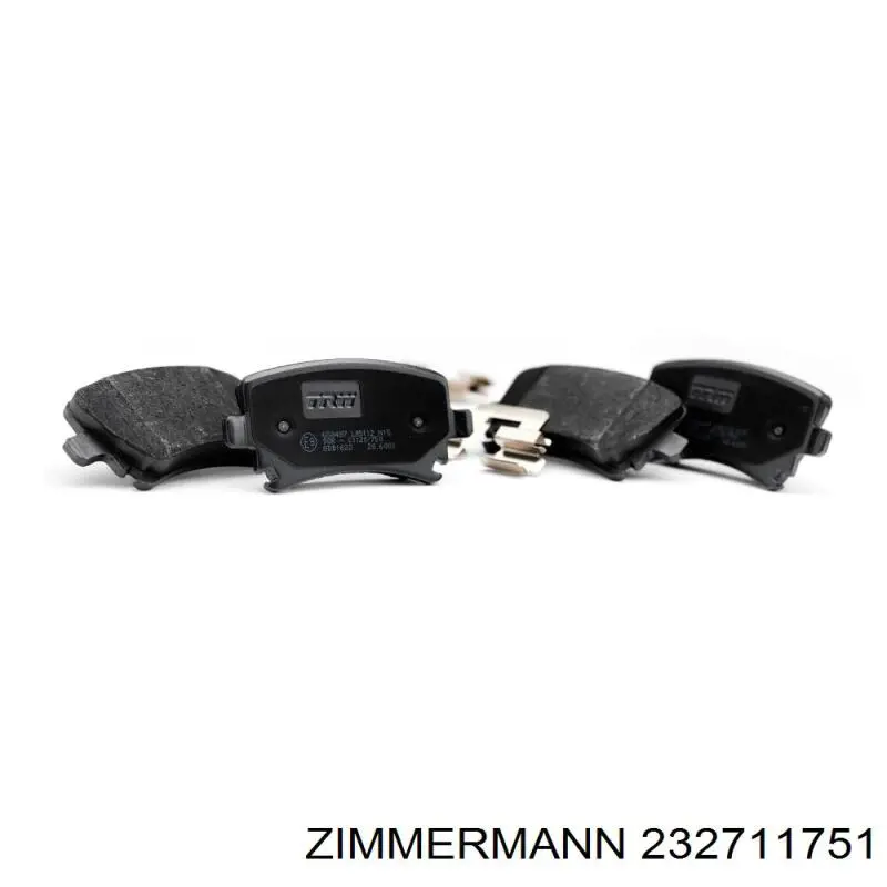 Передні тормозні колодки 232711751 Zimmermann