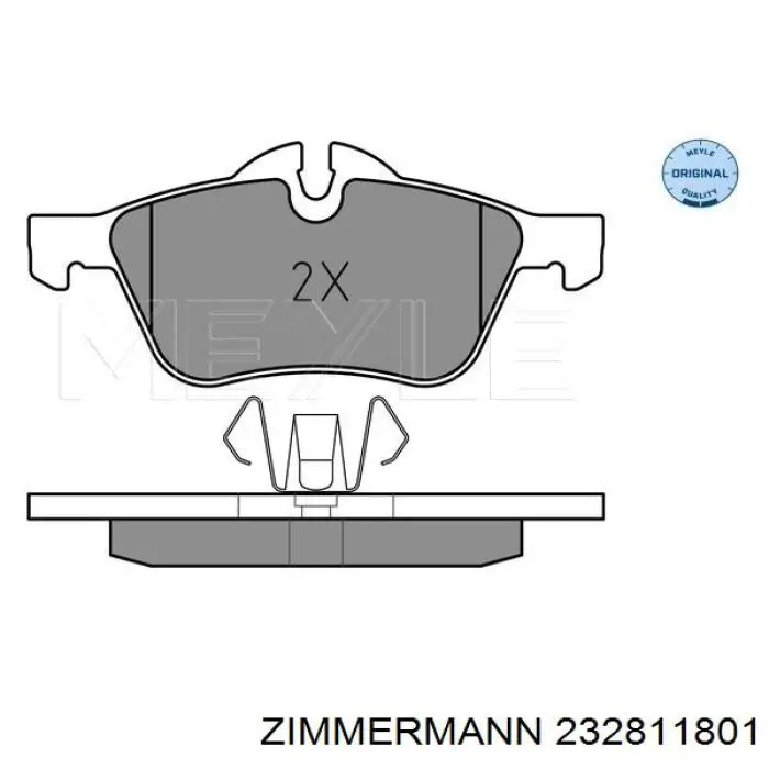 Тормозні колодки Zimmermann 232811801