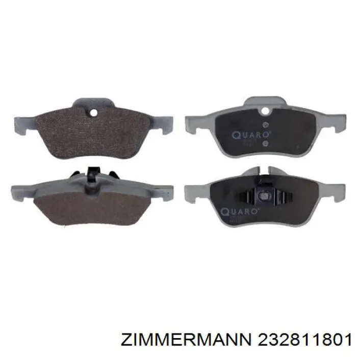Гальмівні колодки Zimmermann 232811801 ціна, від 25.97 USD