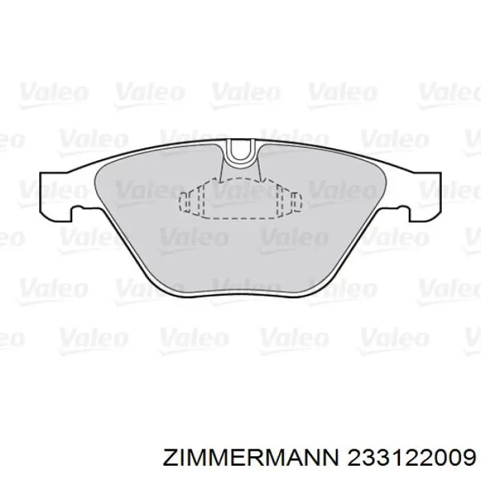 Гальмівні колодки Zimmermann 233122009 ціна, від 31.29 USD