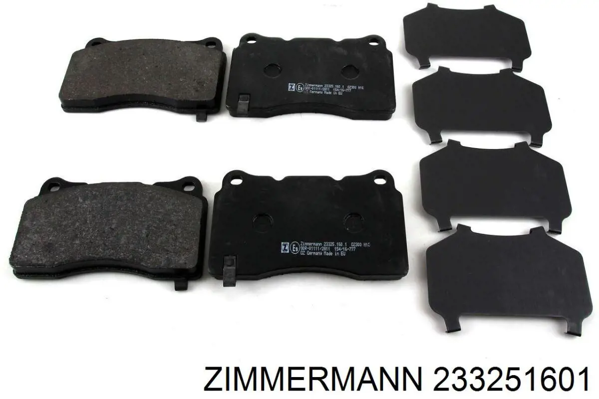 233251601 Zimmermann Передні гальмівні колодки