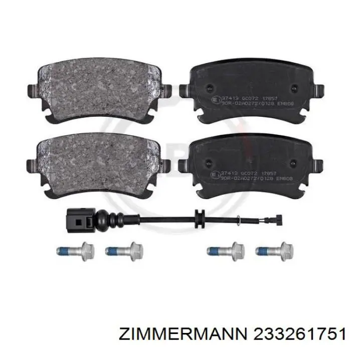 Задні дискові колодки Zimmermann 233261751