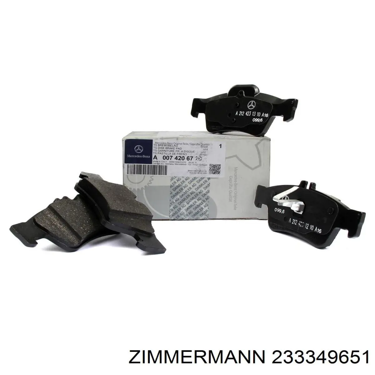 Задні гальмівні колодки Zimmermann 233349651 ціна, від 23.50 USD
