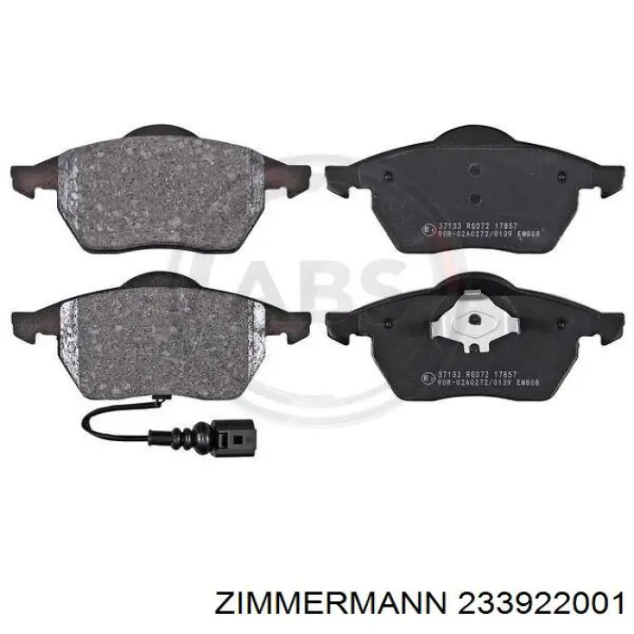 Гальмівні колодки Zimmermann 233922001 ціна, від 23.61 USD