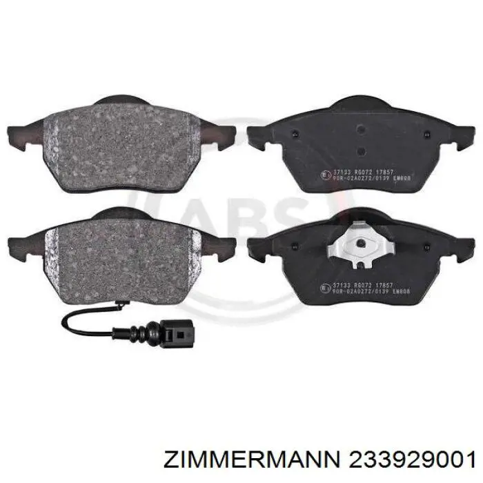 Купити 233929001 Zimmermann Колодки гальмівні передні, дискові
