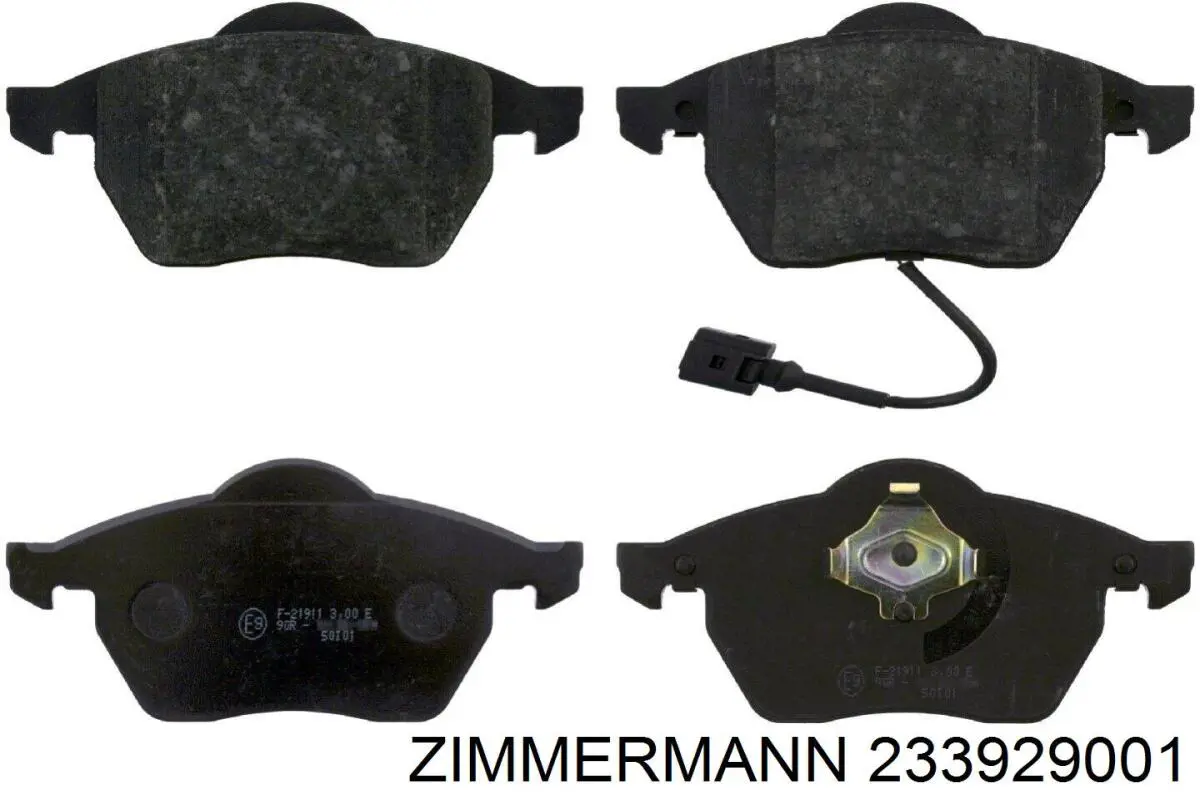 Гальмівні колодки Zimmermann 233929001 ціна, від 22.38 USD