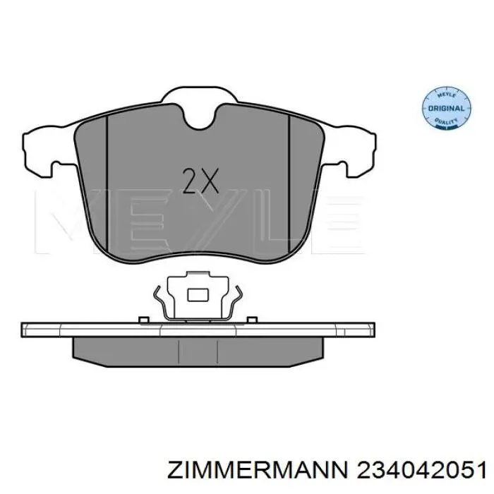 Тормозні колодки Zimmermann 234042051