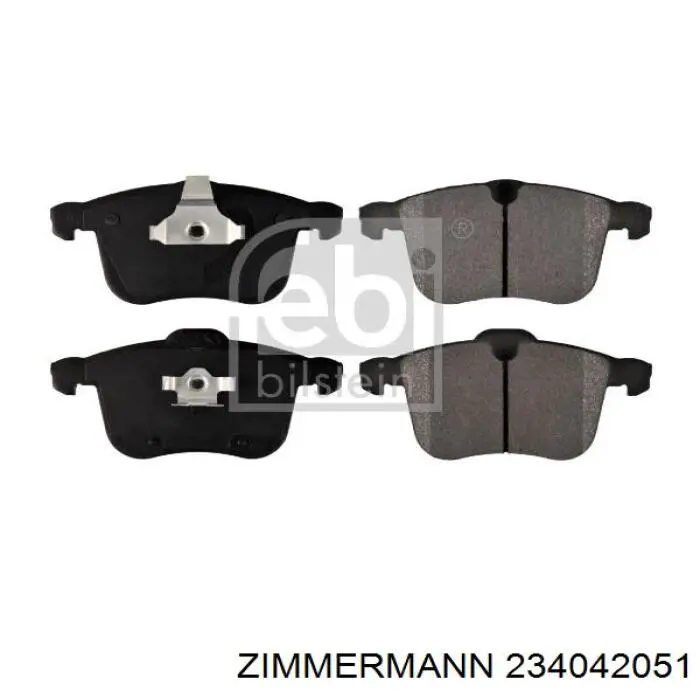 Купити 234042051 Zimmermann Колодки гальмівні передні, дискові