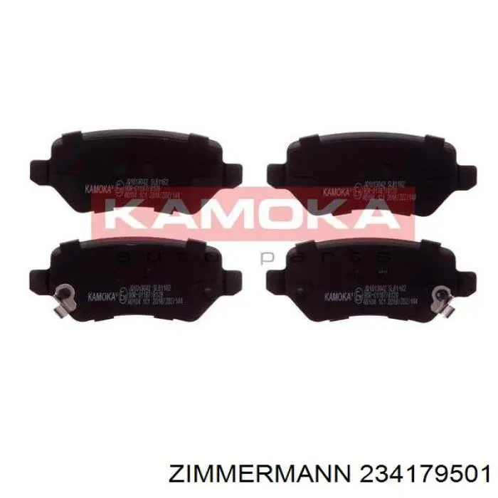 Задні гальмівні колодки Zimmermann 234179501 ціна, від 18.64 USD