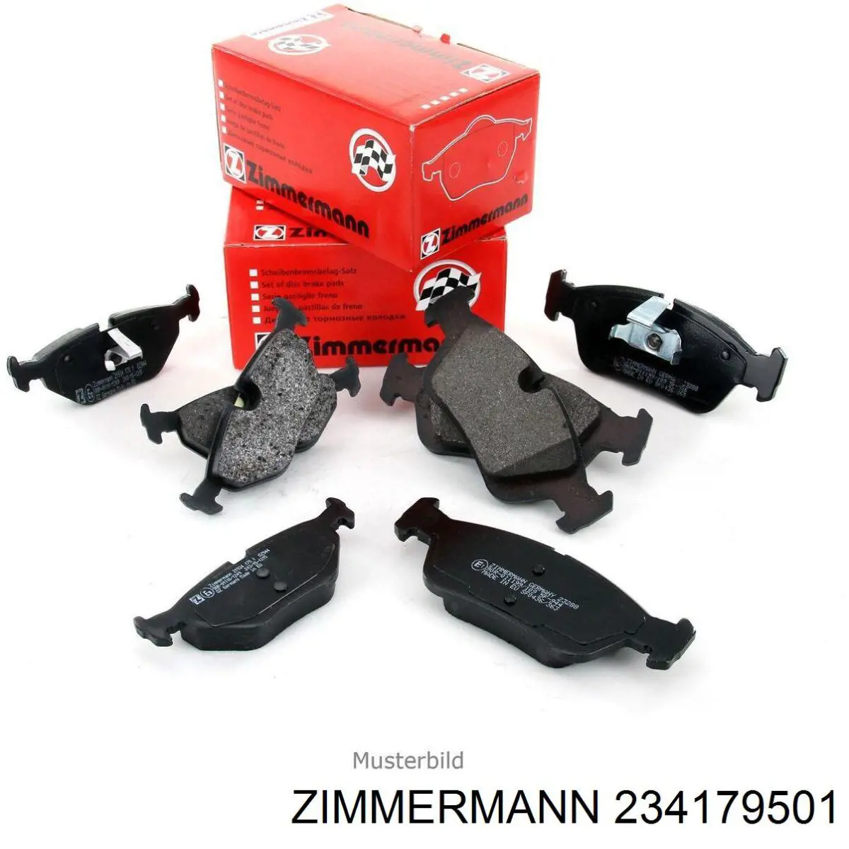 Купити 234179501 Zimmermann Задні колодки