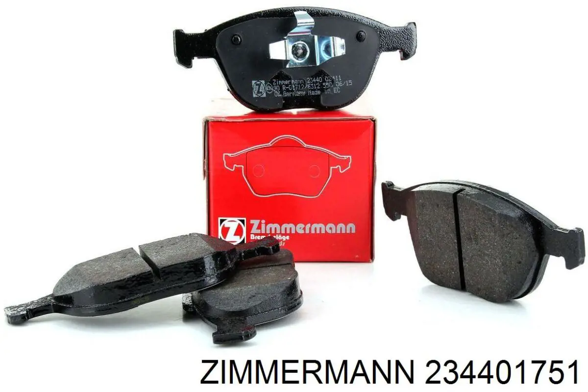 234401751 Zimmermann колодки гальмівні передні, дискові