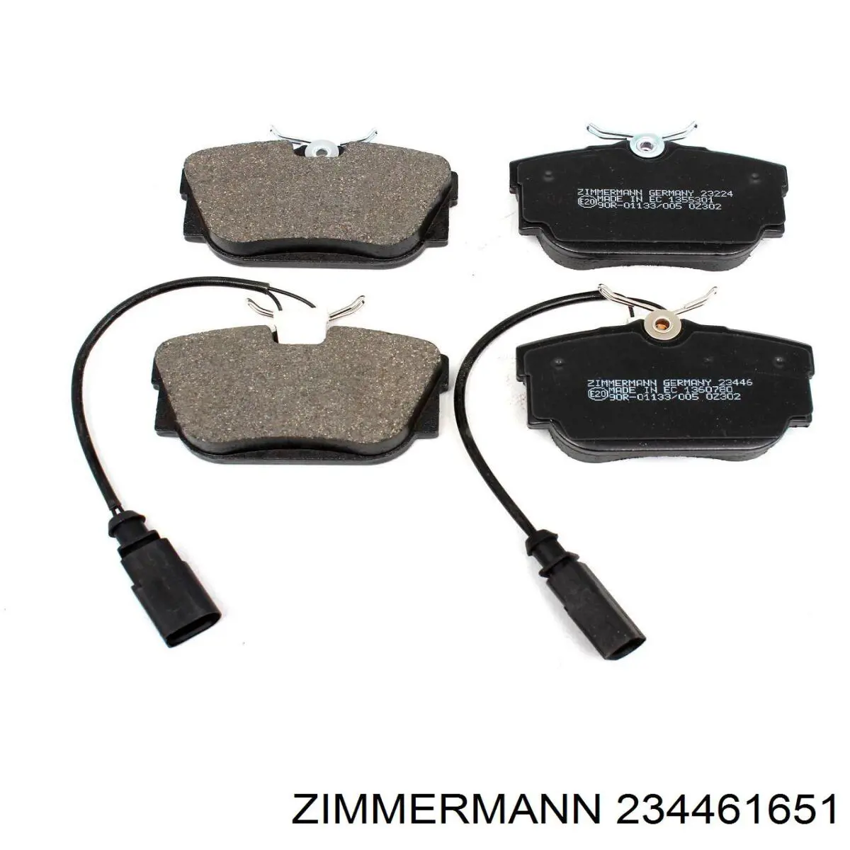 Задні гальмівні колодки Zimmermann 234461651 ціна, від 17.94 USD
