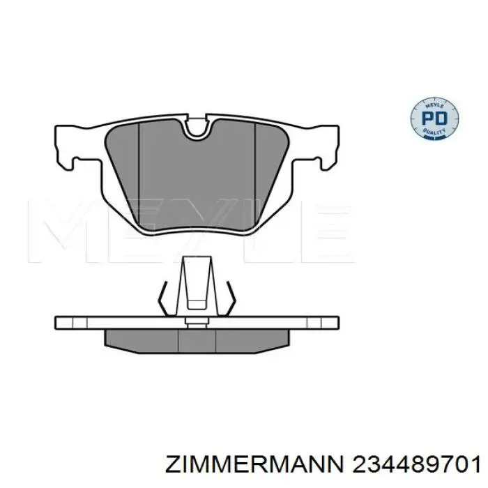 Задні гальмівні колодки Zimmermann 234489701 ціна, від 49.82 USD