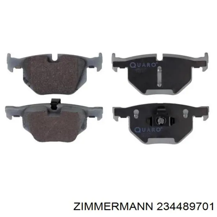 Задні гальмівні колодки Zimmermann 234489701 ціна, від 49.82 USD