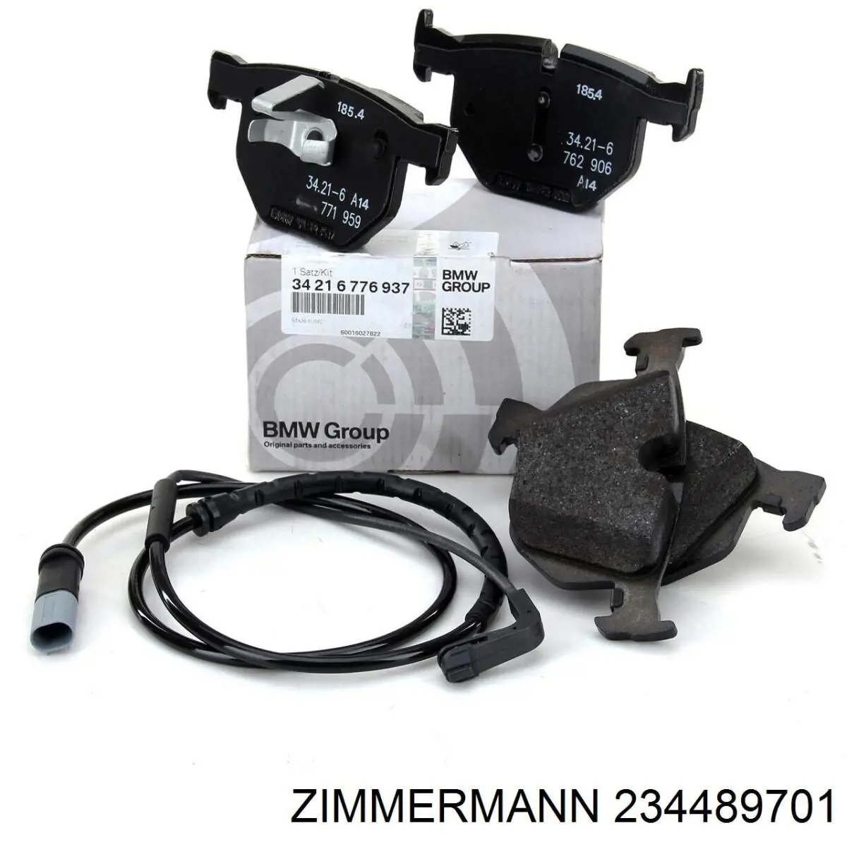 234489701 Zimmermann Колодки гальмівні задні, дискові