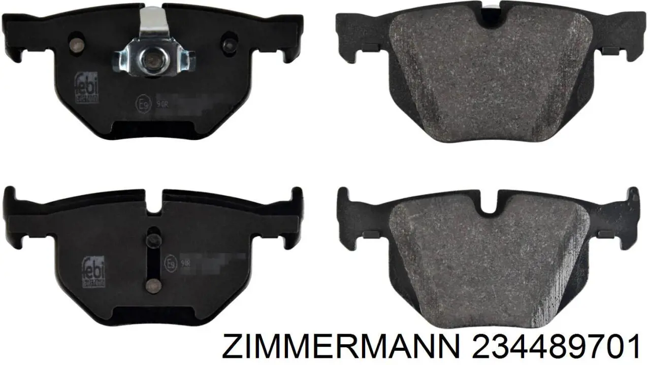 Купити 234489701 Zimmermann Задні колодки