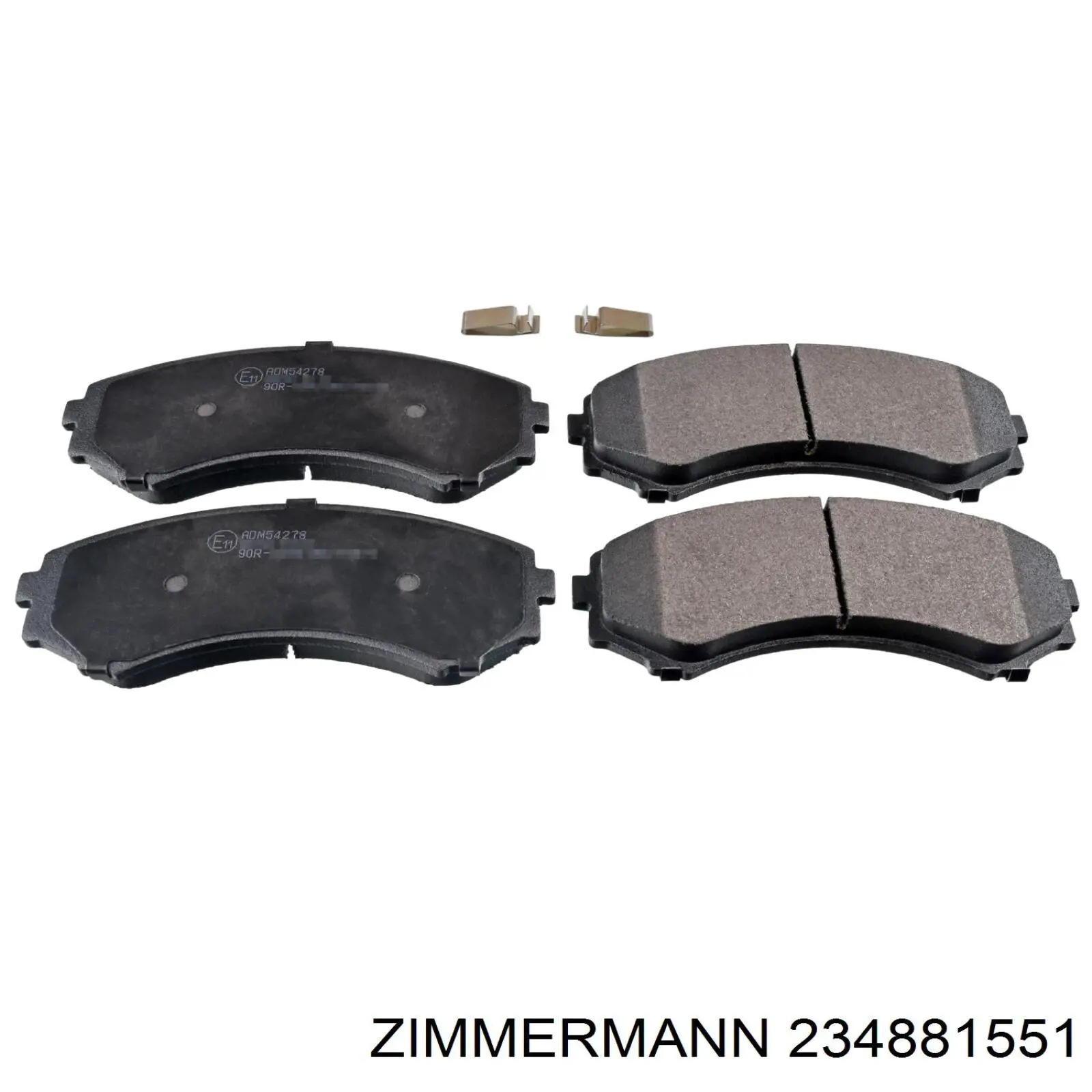 Купити 234881551 Zimmermann Колодки гальмівні передні, дискові