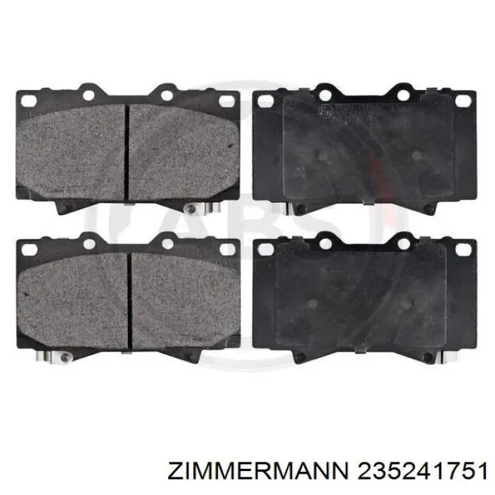 Купити 235241751 Zimmermann Колодки гальмівні передні, дискові