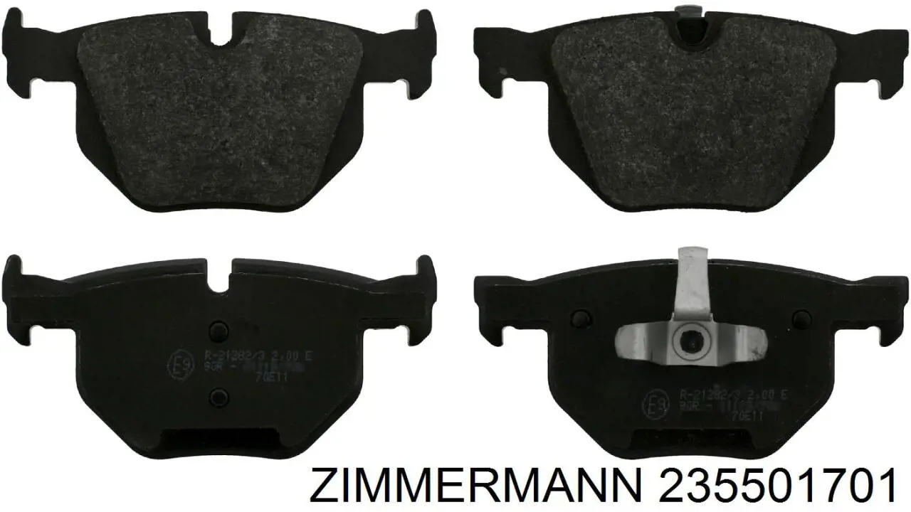 235501701 Zimmermann Колодки гальмівні задні, дискові