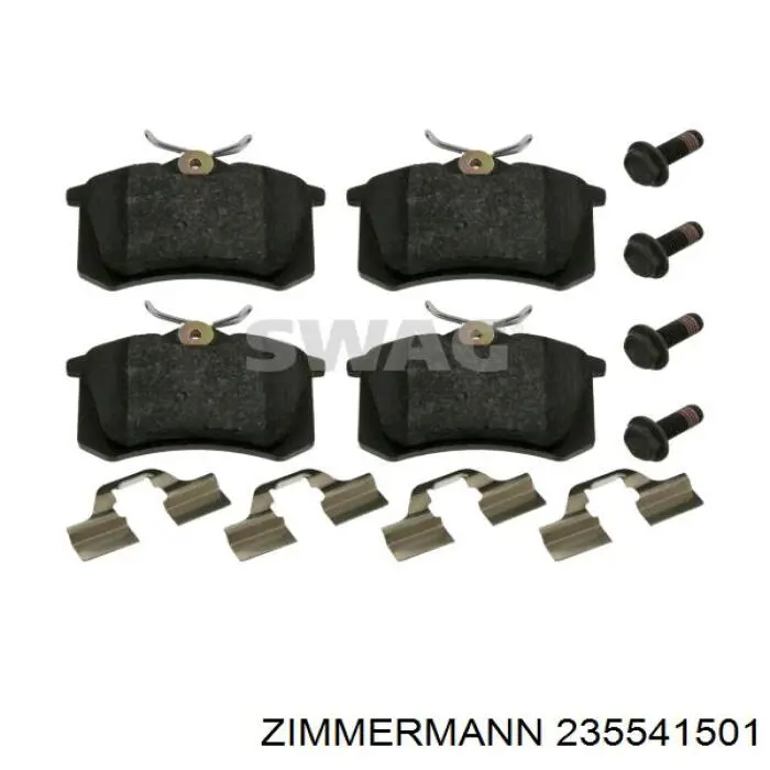 Задні дискові колодки Zimmermann 235541501