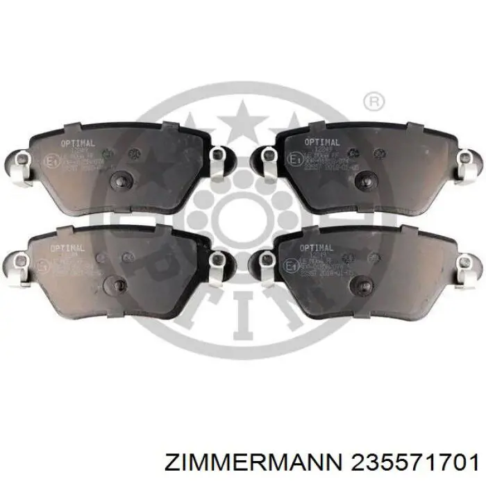 Купити 235571701 Zimmermann Задні колодки