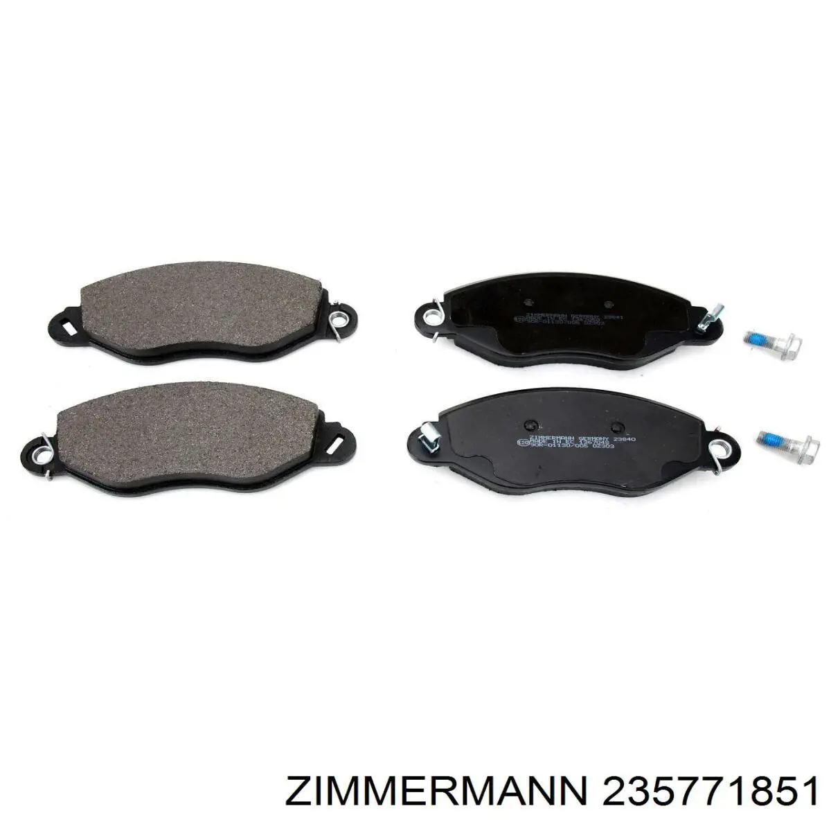235771851 Zimmermann колодки гальмівні передні, дискові