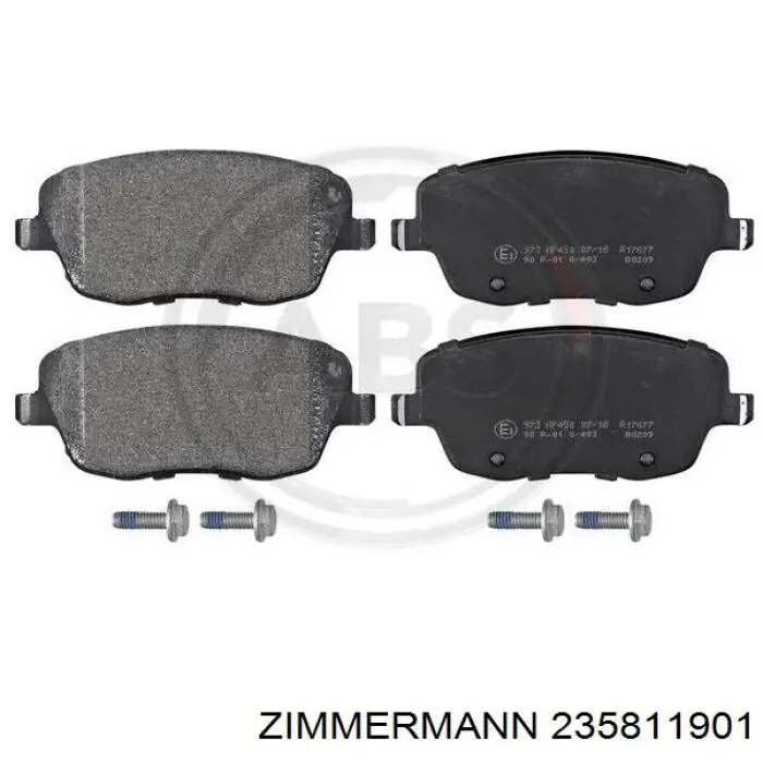 Гальмівні колодки Zimmermann 235811901 ціна, від 19.92 USD