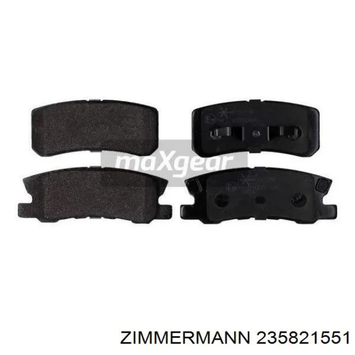 235821551 Zimmermann Колодки гальмівні задні, дискові