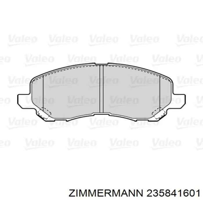 Гальмівні колодки Zimmermann 235841601 ціна, від 27.45 USD