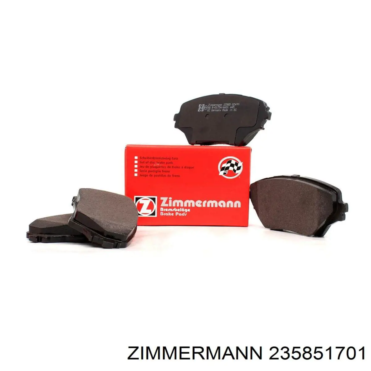 Гальмівні колодки Zimmermann 235851701 ціна, від 21.05 USD